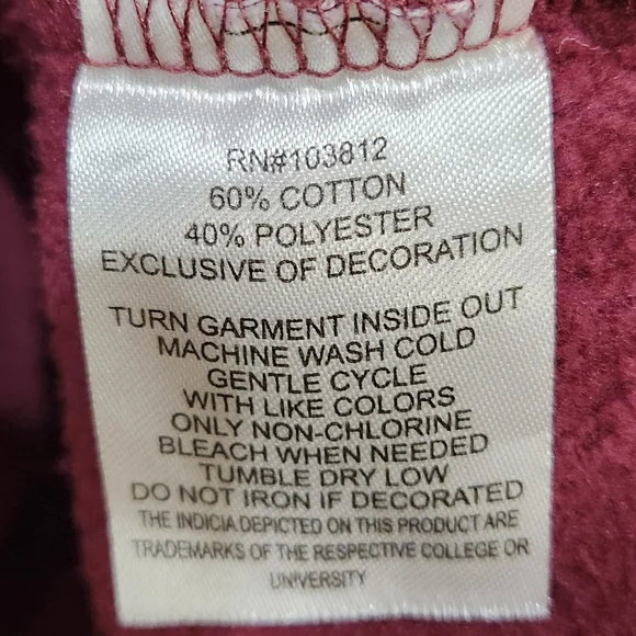 Texas A&M Aggies maroon short sleeve sweatshirt hoodie pullover women's … - Picture 7 of 8